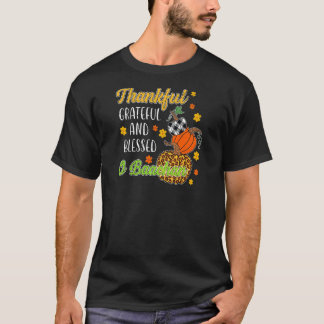Womens Thankful Grateful Blessed O Baachan Autumn  T-Shirt