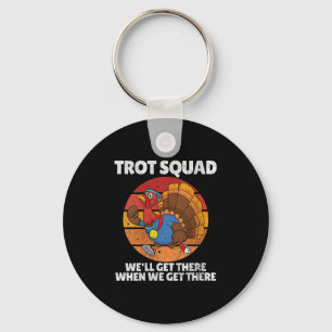 Womens Thanksgiving Running Turkey Trot Squad, Tro Key Ring