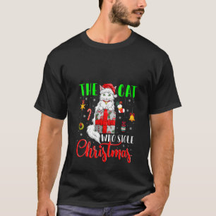 Womens The Cat Who Stole Christmas Christmas Santa T-Shirt