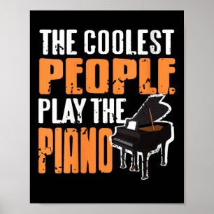 Womens The Coolest People On Earth Definitely Play Poster