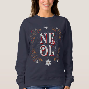 Women's The First Noel Christmas Blue Sweatshirt