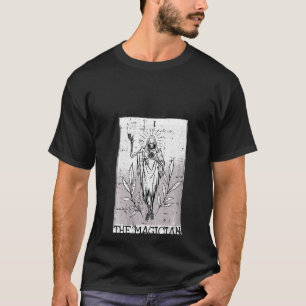 Womens The Magician Card Halloween Costume Gothic T-Shirt