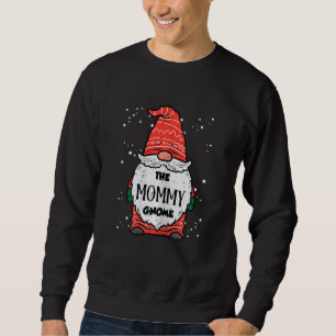 Womens The Mommy Gnome Xmas Matching Christmas Fam Sweatshirt