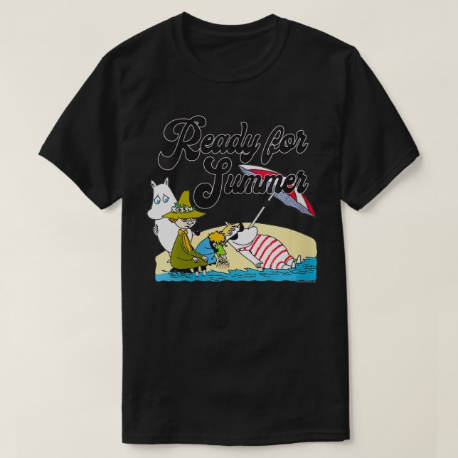 Womens The Moomins Ready for Summer VNeck  T-Shirt (Design Front)