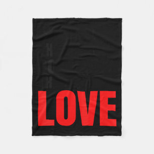 Women's the only thing more powerful than hate isW Fleece Blanket