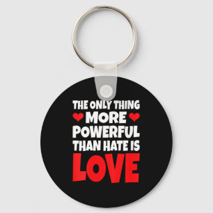 Women's the only thing more powerful than hate isW Key Ring