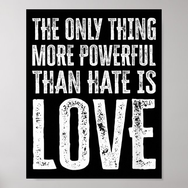 Women's the only thing more powerful than hate isW Poster (Front)