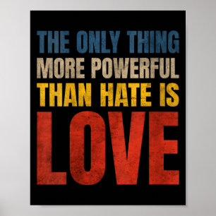 Women's the only thing more powerful than hate isW Poster