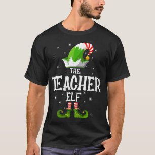 Womens The Teacher Elf Family Matching Group Chris T-Shirt