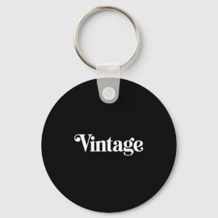 Women's the word vintage _ a stylish retro design key ring