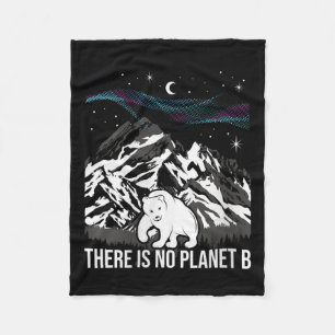Womens There Is No Planet B - Environmental Fleece Blanket