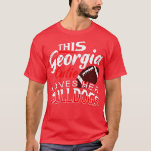 Womens This Georgia Cutie Loves Her Bulldogs Sport T-Shirt