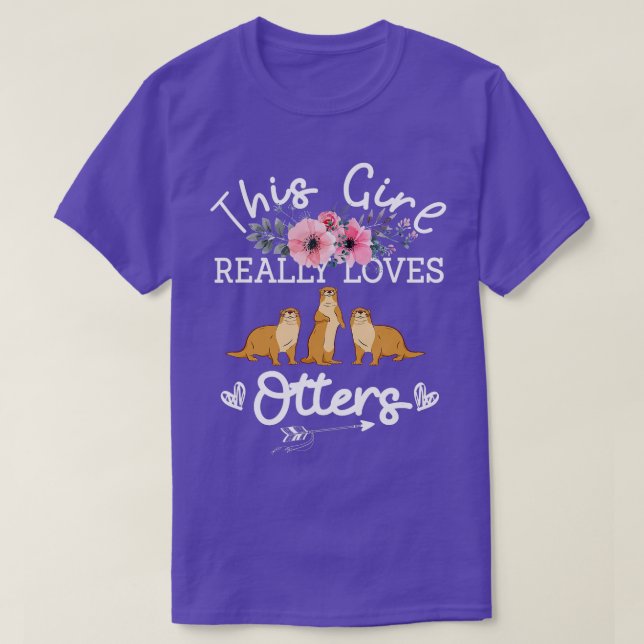 Women's This Girl Sea Otter Clothing Outfit Gift O T-Shirt (Design Front)
