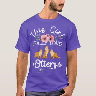 Women's This Girl Sea Otter Clothing Outfit Gift O T-Shirt