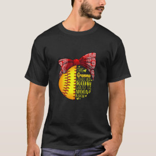 Womens This Gramma Loves Her Softball Girl Softbal T-Shirt