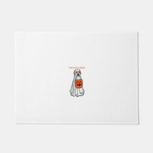 Womens This is Boo-Sheet Dog Ghost Happy Halloween Doormat