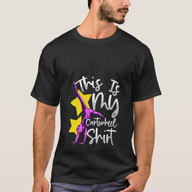 Womens This Is My Cartwheel Shirt Gymnastics Funny (Front)