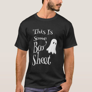 Womens This Is Some Boo Sheet Funny Halloween Pun  T-Shirt