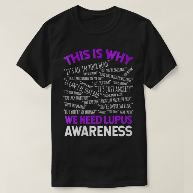 Womens This Is Why We Need Lupus Awareness VNeck  T-Shirt (Design Front)