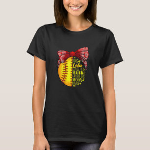 Womens This Lela Loves Her Softball Girl Softball T-Shirt