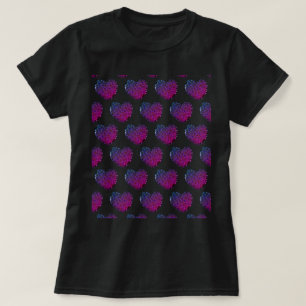 Women's Tiled Hearts T-Shirt