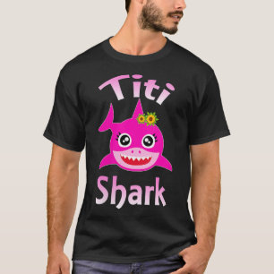 Womens Titi Shark Funny Puerto Rican Aunt VNeck  T-Shirt