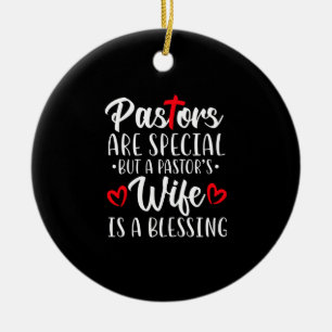 Womens To be A Pastor's Wife Woman Gift Ceramic Ornament