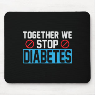 Womens Together We Stop Diabetes V-neck  Mouse Pad