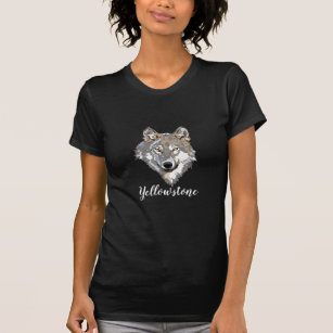 Women's Top T-Shirt Yellowstone Wolf