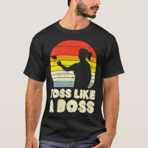 Womens Toss Like A Boss Girl Retro Cornhole Corn H T-Shirt