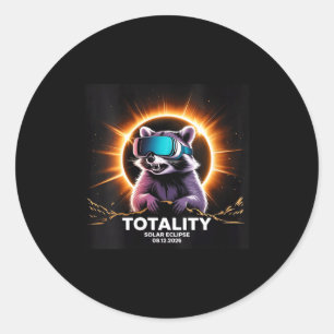 Womens Total Solar August 12 Classic Round Sticker
