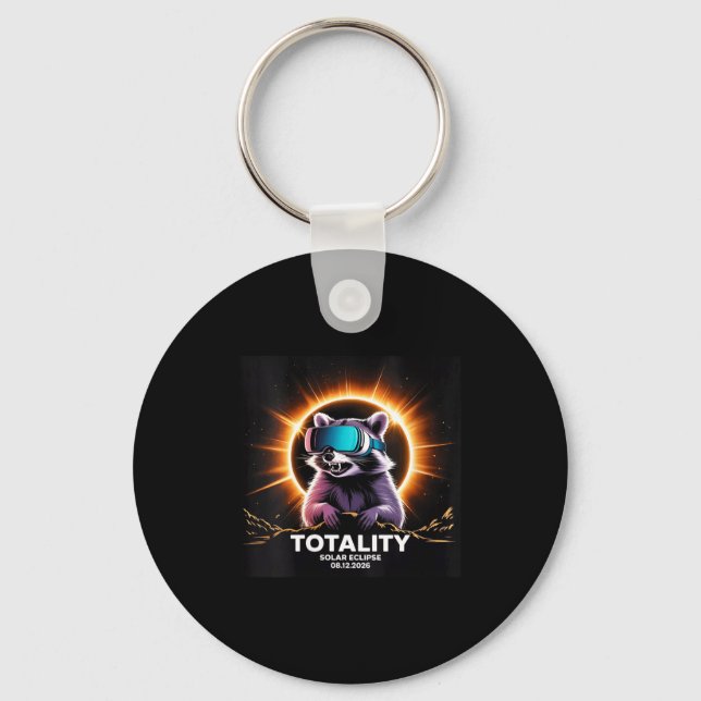 Womens Total Solar August 12 Key Ring (Front)