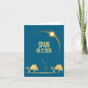 Women's Total Solar Eclipse Bigfoot Illustration Card