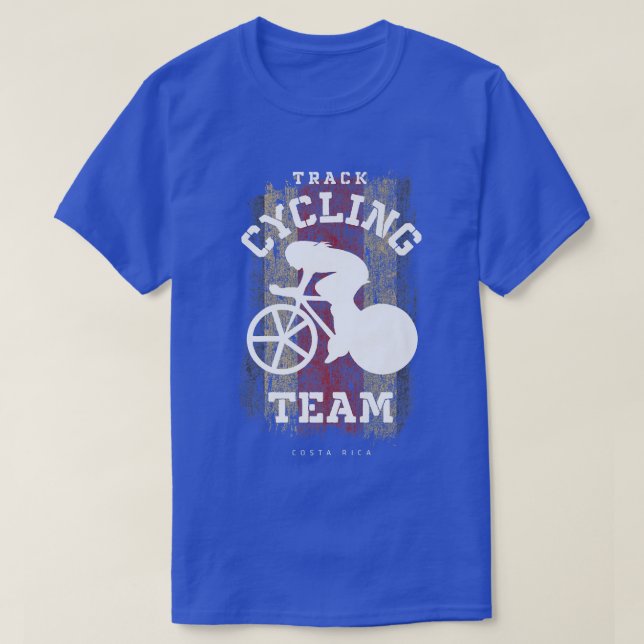 Womens Track Cycling Costa Rica Road Bike Speed Cy T-Shirt (Design Front)