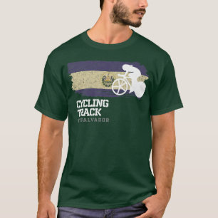 Womens Track Cycling El Salvador Road Bike Speed C T-Shirt