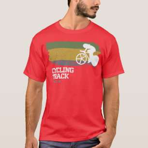 Womens Track Cycling Gabon Road Bike Speed Cyclist T-Shirt