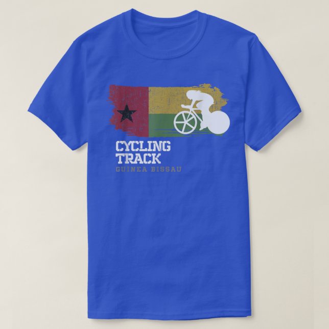 Womens Track Cycling Guinea Bissau Road Bike Speed T-Shirt (Design Front)