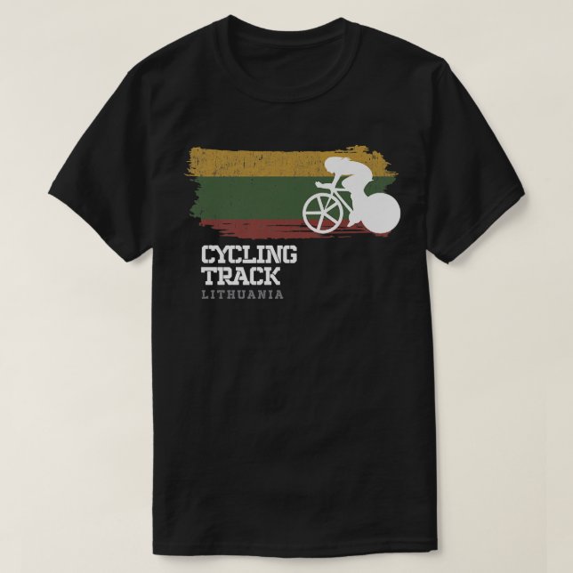 Womens Track Cycling Lithuania Road Bike Speed Cyc T-Shirt (Design Front)