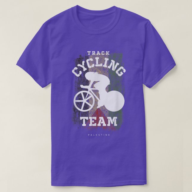 Womens Track Cycling Palestine Road Bike Speed Cyc T-Shirt (Design Front)