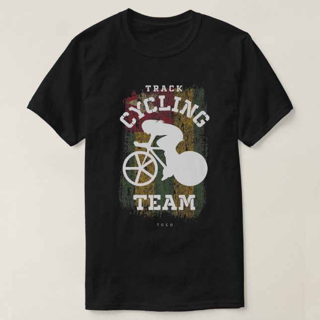 Womens Track Cycling Togo Road Bike Speed Cyclist  T-Shirt (Design Front)