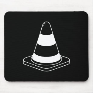 Womens Traffic Cone Street Workers Lazy Halloween Mouse Pad