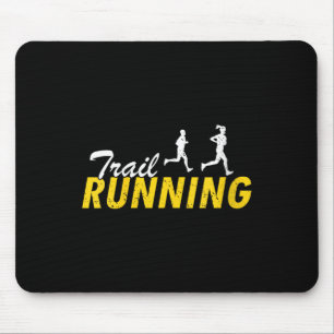 Womens Trail Running Mountain Path Outdoor Fitness Mouse Pad