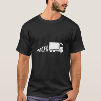 Womens Trailer Truck Driver Trucker Logistics Evol T-Shirt
