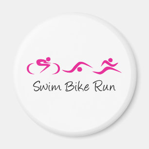 Women's Tri: Swim.Bike.Run Magnet