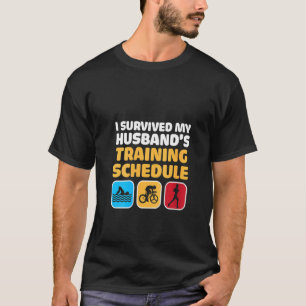 Womens Triathlon Women Wife Triathlete Swim Bike R T-Shirt