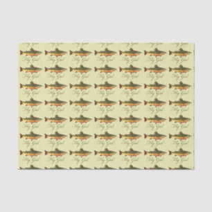 Women's Trout Fishing Tissue Paper