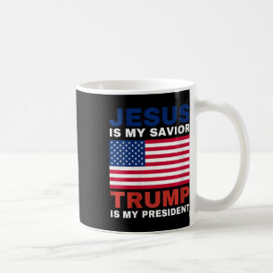 Womens Trump 2020 Gifts Jesus Is My Saviour Trump Coffee Mug