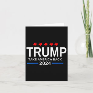 Womens Trump 2024 Take America Back Election The R Card