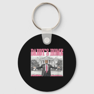 Womens Trump Daddys Home White House 2024 Key Ring