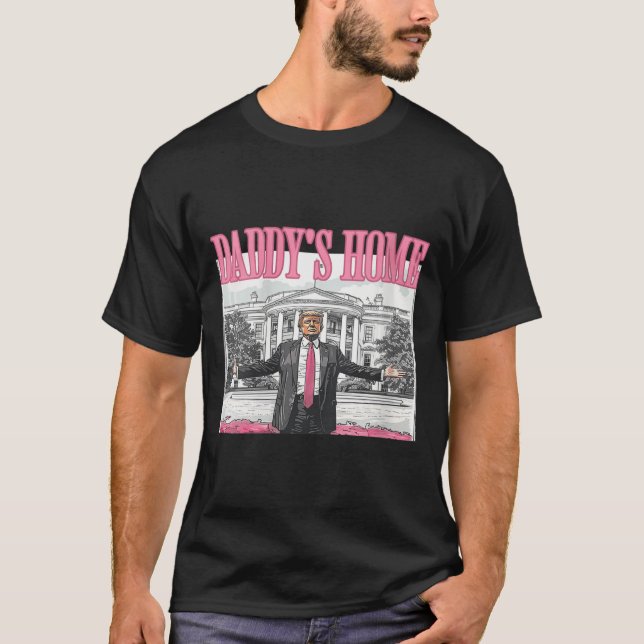 Womens Trump Daddys Home White House 2024  T-Shirt (Front)